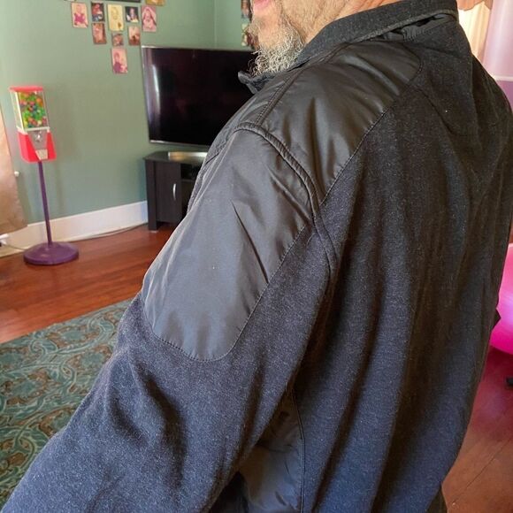 Bugatchi Pull Over Jacket with Pockets Gray LN - Picture 5 of 9